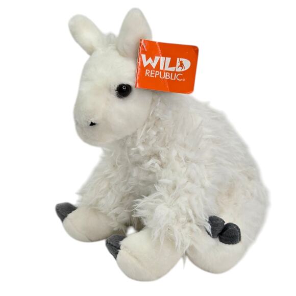 Wild Republic White Llama Sitting Zoo Realistic Stuffed Animal Plush Toy 12" - Picture 4 of 8